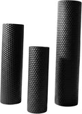 Fenteer 3X Floor Vases Set Floor Standing Ornament Creative Modern Metal Decorative Cylinder Vase Flower Container for