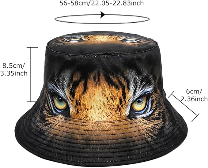 Malaxlx Bucket Hat Beach Sun Hat Fishing Hat for Women Men, Outdoor Travel Reversible Double Side Wear Fisherman Hat
