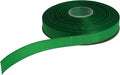 Solid Grosgrain Ribbon 25 Yard Each Roll 100% Polyester Woven Edge (1/2", Green)