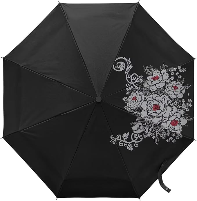 Umbrellas for Rain Lightweight Travel Umbrella 42" Canopy UV Protection Sun Umbrella Windproof Compact Umbrellas