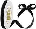 Black Velvet Ribbon 3/8 Inches x 5 Yards for Gift Wrapping, Crafts, Christmas Tree, Wreath, Bow Making, Vintage Fabric on The Spool for DIY