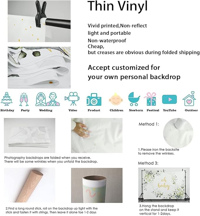 Sendy 7x5ft Quinceañera Backdrop Mis Quince 15 Anos Birthday Party Decorations Supplies for Girl Princess Green Floral Butterfly Silver Crown Photography Background Banner Photo Booth Studio Props