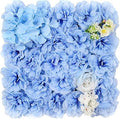 Flower Wall Backdrop, 12PCS 10.6"-15.7" Artificial Flower Wall Panel with Various Styles, 3D Floral Wall Decor for Wedding Photo Background Festive Party Home Decoration (L004, 15 * 15in)