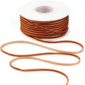 MAYREEL 1/8 Inch Copper Velvet Ribbon Thin Golden Brown Vintage Ribbon for Wedding Invitations Crafts Gift Wrapping Party Favor Boxes 50 Yards