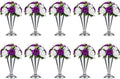 10 Pcs Tabletop Metal Wedding Flower Trumpet Vase, 9.8 inch Table Decorative Centerpiece Artificial Flower Arrangements for Anniversary Ceremony Party Birthday Event Aisle Home Decoration, Silver