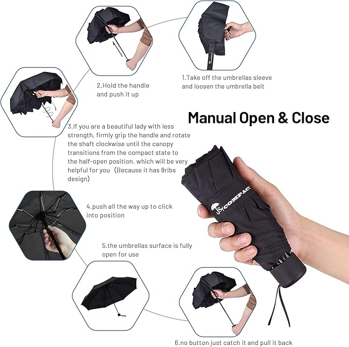 SY COMPACT Travel Umbrella - Lightweight Portable Mini Compact Umbrellas-Factory Outlet Shop