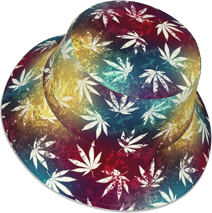Hat Reversible Fisherman Hats Double Sided Wearing for Women Men Boys Girls