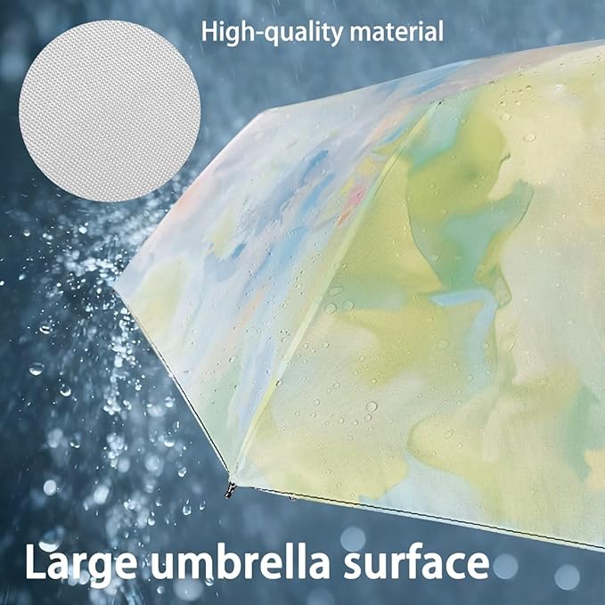 Umbrellas for Rain Lightweight Travel Umbrella 42" Canopy UV Protection Sun Umbrella Windproof Compact Umbrellas
