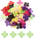 PATIKIL 1.8 Inch (4.5cm) Flowers Patch, 300Pcs Artificial Flowers Handmade Patches Silk Cloth Applique for Scrapbooking Wedding DIY Craft Supplies Card, Green