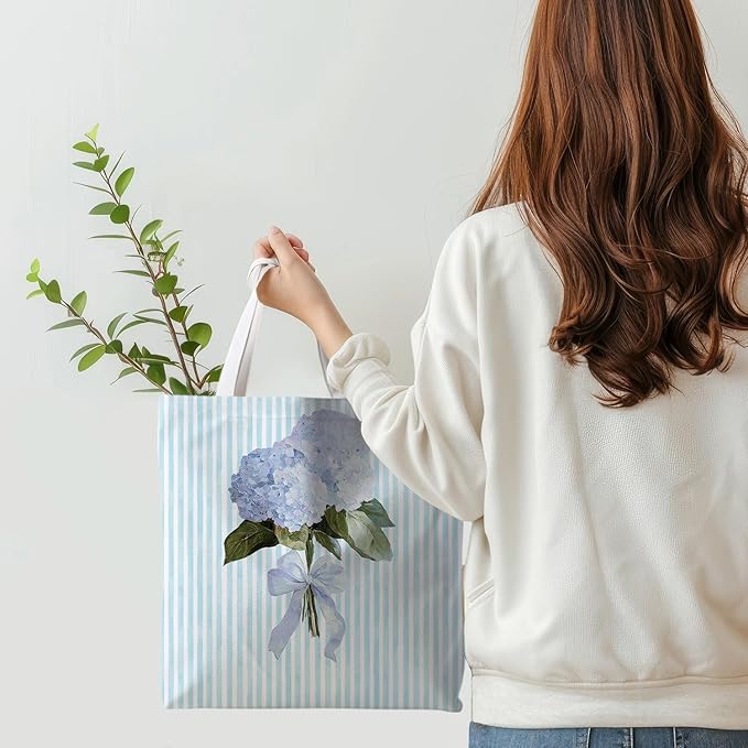 Floral Tote Bag, Floral Bag for Women, Reusable Grocery Bags Shopping Bags