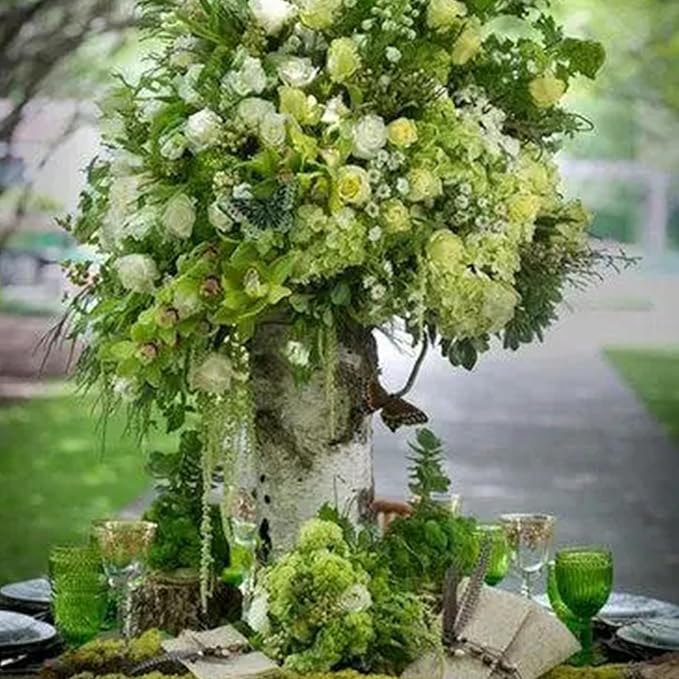 FagusHome 25 Pcs Silk Peony Artificial Flower Heads 4 inch Fake Peony Flowers Heads with Stems Artificial Peony Flower Heads in Bulk Wholesale for Wedding Home Decor (Light Green)