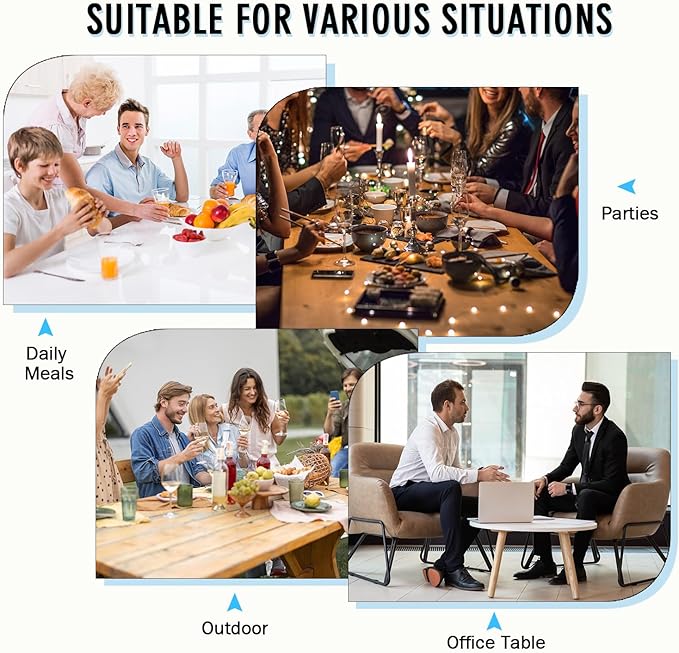UnivoColors Washed Cowhide Pattern Faux Leather Big Size Placemats Set of 4, Waterproof Easy to Clean Anti-Slip PU Table Mats for Party Decoration19.7″×13.6″,Camel Retro Cowhide Pattern