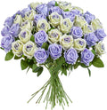 Fake Plants Roses Flowers Plastic Flowers Spring Decorations for Home Gifts for Gf Roses Artificial Flowers for Vase Fake Flowers Home Decor 19.6"(LPU & Pu Heart 50PCS)