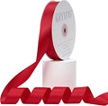 Red Satin Ribbon, Double Faced 1 Inch X 50 Yards Red Ribbon, Premium Satin Ribbon for Gift Wrapping, Crafts, Hair Bow Making, Sewing, Flower Bouquet, Wedding Party Decor