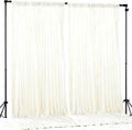 Beige Backdrop Curtains-Wrinkle-Free Polyester Photography Drapes Party Curtain Background for Baby Shower Wedding Decorations- 8 X10FT (Beige)