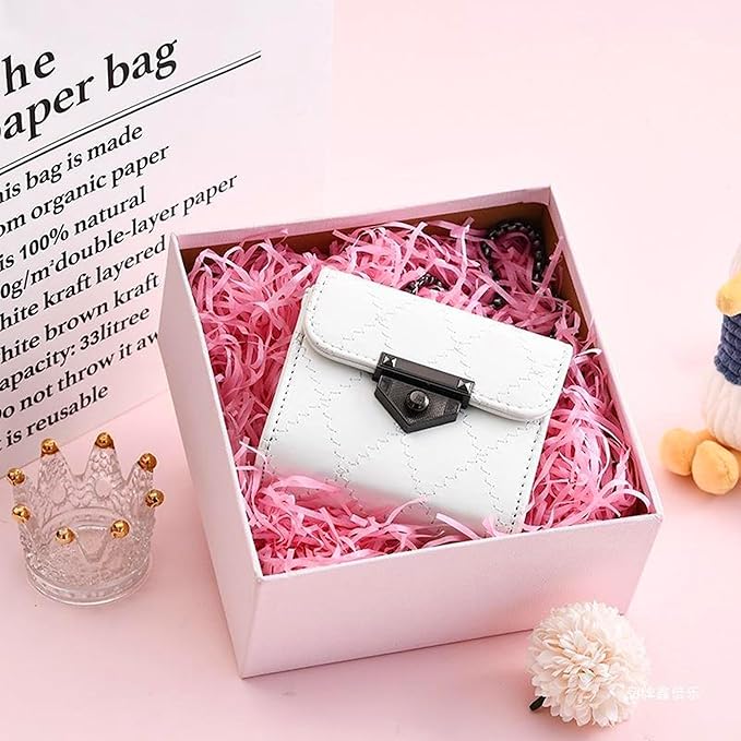 Uptotop 2 LB Supply Crinkle Cut Paper Shred Filler for Gift Wrapping Basket Filling, Birthday, Christmas, Thanksgiving, Wedding, Mother's Day, Pink