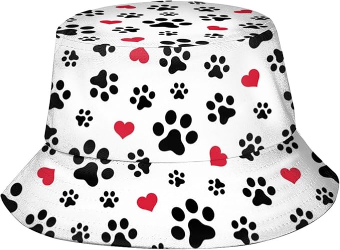 Bucket Hat for Women Men, Summer Print Hat Travel Packable Sun Cap Outdoor Hat for Women and Men