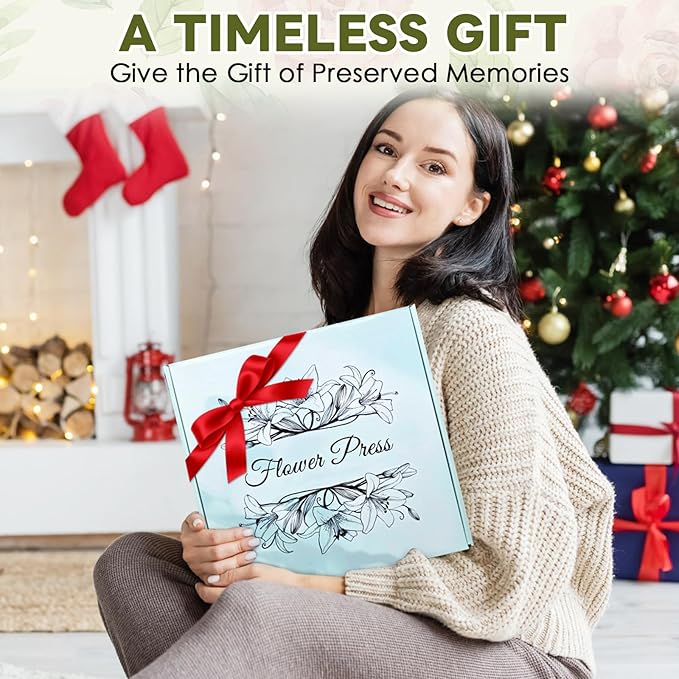 GTQYYF Extra Large Flower Press Kit 11.02 x11.02 inches with Storage Bag,Solid Wood Flower Press Kit - DIY Arts and Craft Kit 10 -Layers, Ideal Gift for Flower & Plant Lovers
