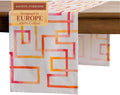Maison d' Hermine Table Runner 100% Cotton Single Layer Table Runners 72 inches Long Decorative for Kitchen Dining Party Baby Shower Wedding Bridal Shower Spring Summer (Summer Maze, 14.50" x 72")