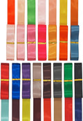 5/8 Two Tone Ribbon, Double Faced Satin Ribbon for Gift Wrapping, Flower Bouquet, Christmas, Bow, Hair, Wedding, DIY Crafts, Holiday Party Decorations, 15 Color Sets 30 Yards Total
