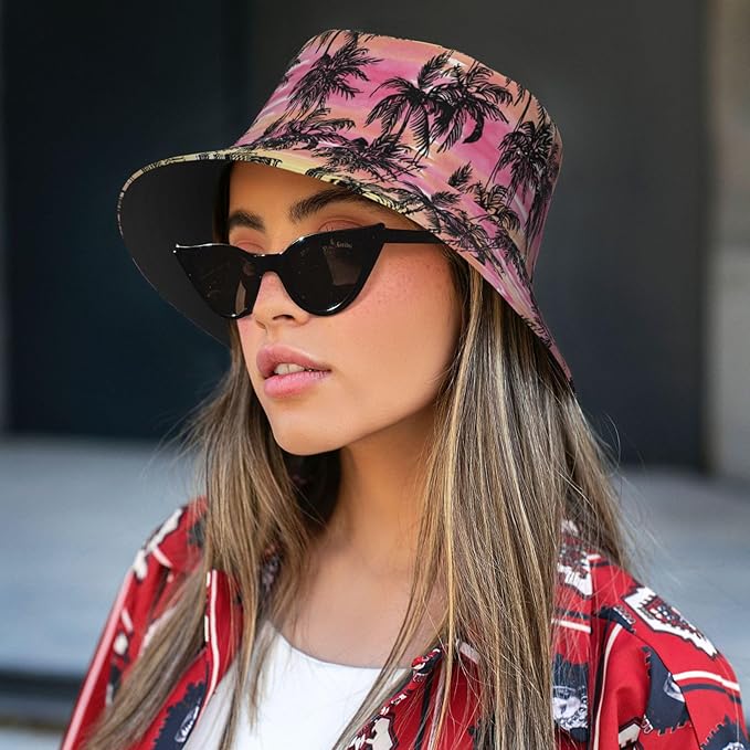 Small Daisy Green Chrysanthemum Flower Bucket Hats Fashion Sun Cap Packable Outdoor Fisherman Hat for Women and Men