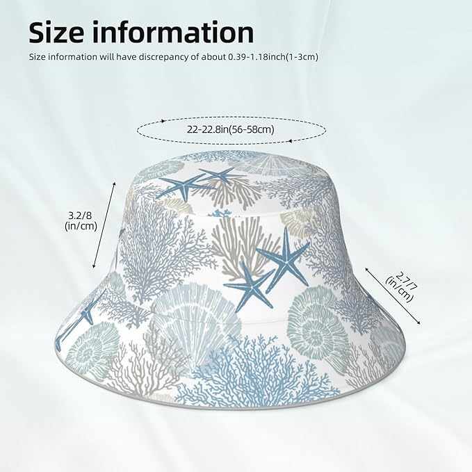 Hat Reversible Fisherman Hats Double Sided Wearing for Women Men Boys Girls