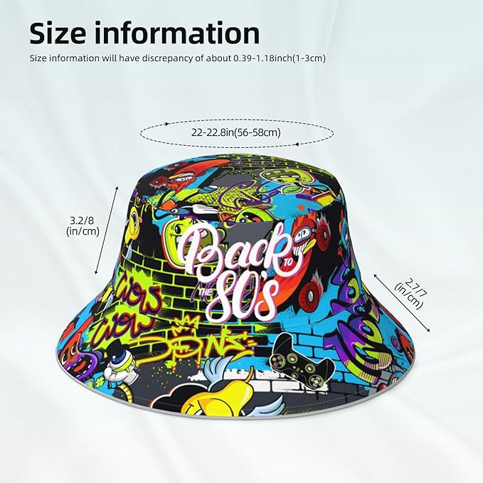 Bucket Hat Beach Summer Sun Hat Reversible Fisherman Hats Double Sided Wearing for Women Men Boys Girls