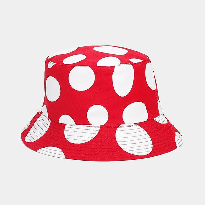 Mashiaoyi Unisex Print Double-Side-Wear Reversible Bucket Hat