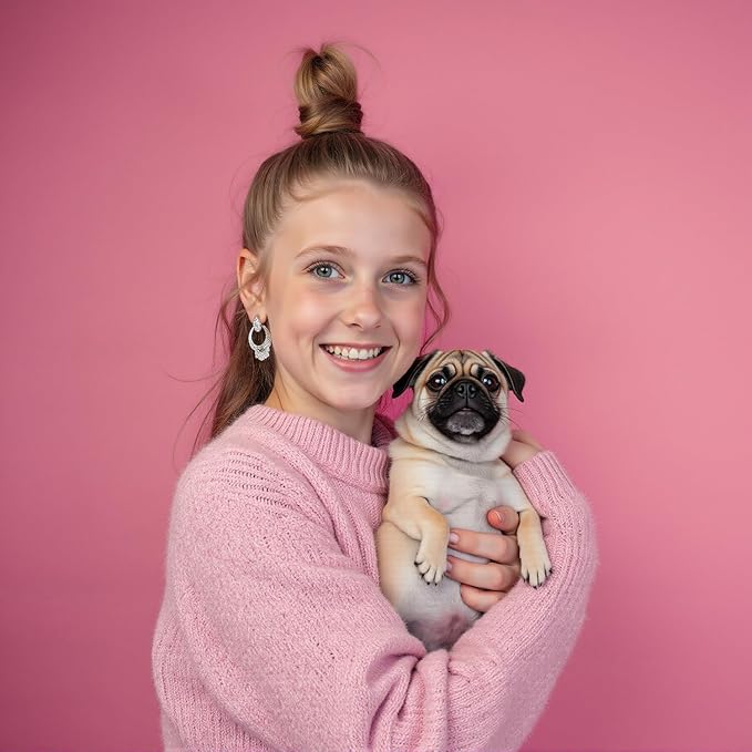 Kate Seamless Paper Backdrop for Photography Solid Pink Backdrop Paper (106.8''x32.8' Baby Pink)