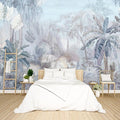 Tropical Botanical Wallpaper Woodland Forest Tree Bedroom Banana Leaf Plant murals Aesthetic Room Decor Living Room tv Background Large Wall Mural - 183"x120" Not Peel and Stick