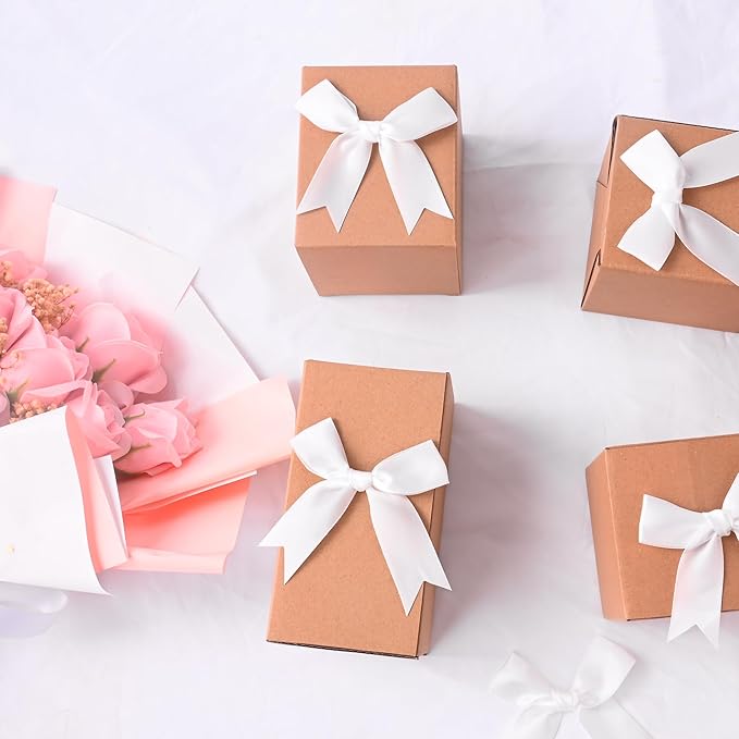 Oubest Blue Bows for Gift Wrapping, 60 PCS 1.57", 2.5" & 3.5" Satin Ribbon Gift Wrap Bows with Twist Tie for Christmas,Birthdays,Baby Shower,Weddings,Crafts,Holiday Presents,Party Decorations, Blue