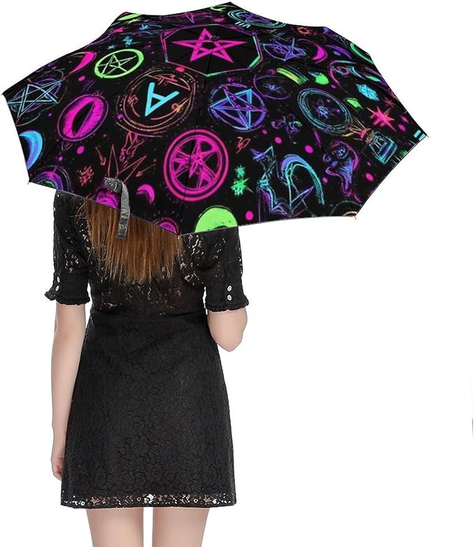 3 Fold Car Umbrella Folding Portable Automatic Umbrella Sunny Rain Sunscreen