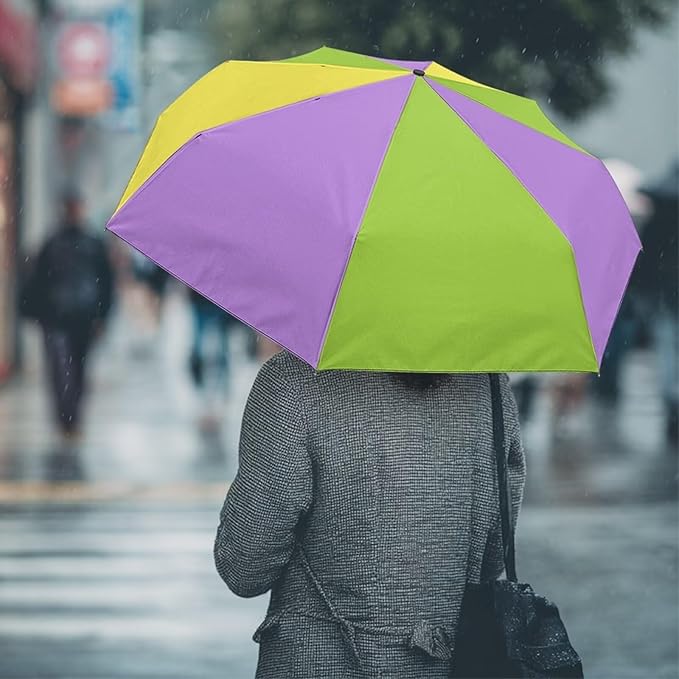 Umbrellas for Rain Lightweight Travel Umbrella 42" Canopy UV Protection Sun Umbrella Windproof Compact Umbrellas