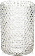 Clear Glass Cylinder Vase for Flowers, 5.5" x 4" Thickened Votive Candle Holder Transparent Modern Hydroponic Ornament for Home Living Room Wedding Centerpieces Office Table Decor