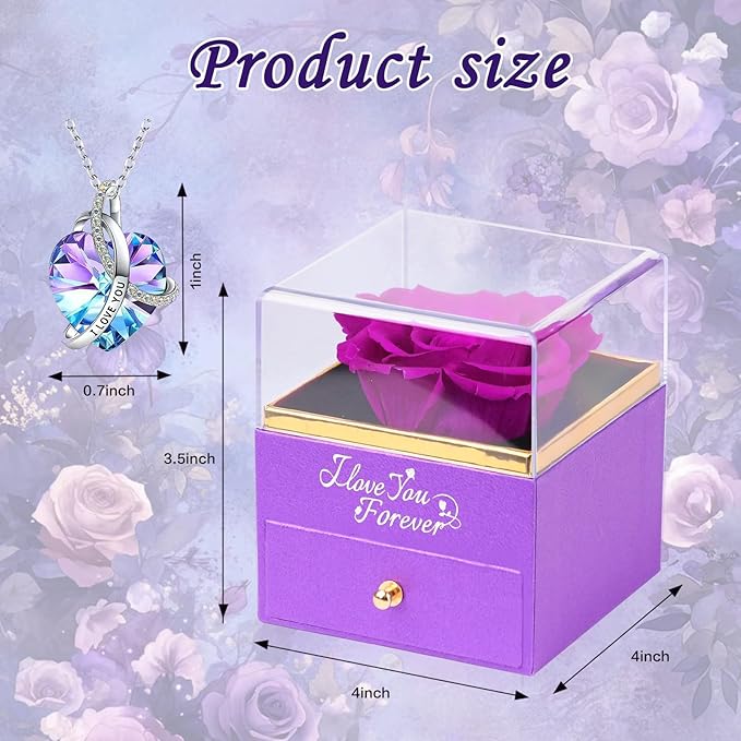 Preserved Flowers Rose Gifts for Women: Roses for Girlfriend Grandma Mom Wife Birthday