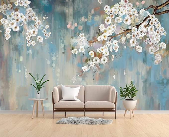 mangnolia Chinoiserie Wallpaper Wall Mural Wallpaper for Bedroom 103" x 69"