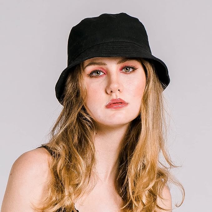 Rosoz 1 & 2 Pack Bucket Hat for Women Men Summer Travel Beach Sun Hat Outdoor Cap Unisex Bucket Hats