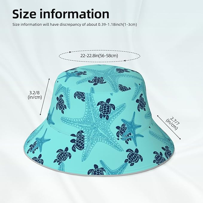 Hat Reversible Fisherman Hats Double Sided Wearing for Women Men Boys Girls
