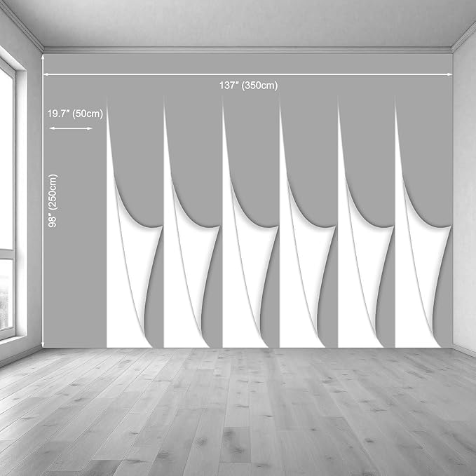 Wall Mural Peel and Stick Vintage Floral Mural- Thick Canvas Waterproof Wallpaper Art for Living Room Bedroom, Large Self-Adhesive Decor (Color-8, 137×98 inch)