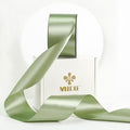 MEEDEE Spring Moss Satin Ribbon 2 Inch Spring Green Ribbon Lux Double Faced Ribbons by 25 Yards Silk Satin Ribbons for Gift Wrapping, Weddings, Flower Bouquet, Holiday Decorating