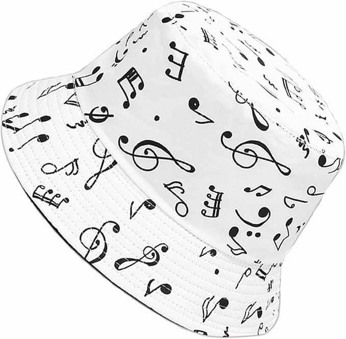 Mashiaoyi Unisex Print Double-Side-Wear Reversible Bucket Hat