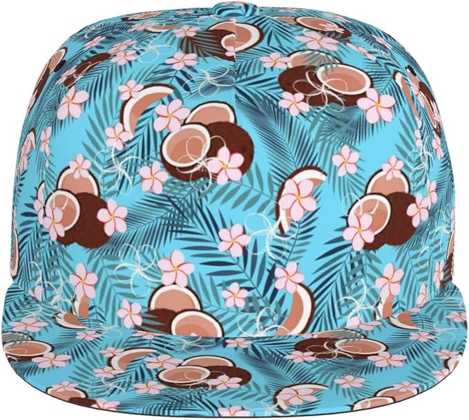 Floral Hawaiian Baseball Hat Adjustable Tropical Flower Snapback Hats Baseball Caps for Women Men
