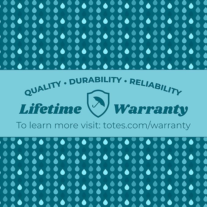 Totes Auto Reverse Close Windproof Stick Inbrella with Water Repellent Protection
