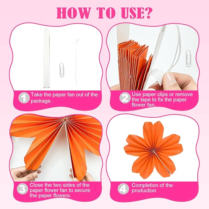 9 Piece Set Paper Flowers Decorations for Wall,3 Sizes 8-14 inch Flower Decor Flower Wall Giant Flowers for Decoration,Classroom Decor