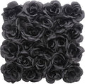 Flower Wall Backdrop, 12PCS 10.6"-15.7" Artificial Flower Wall Panel with Various Styles, 3D Floral Wall Decor for Wedding Photo Background Festive Party Home Decoration (J001, 11.8 * 11.8in)