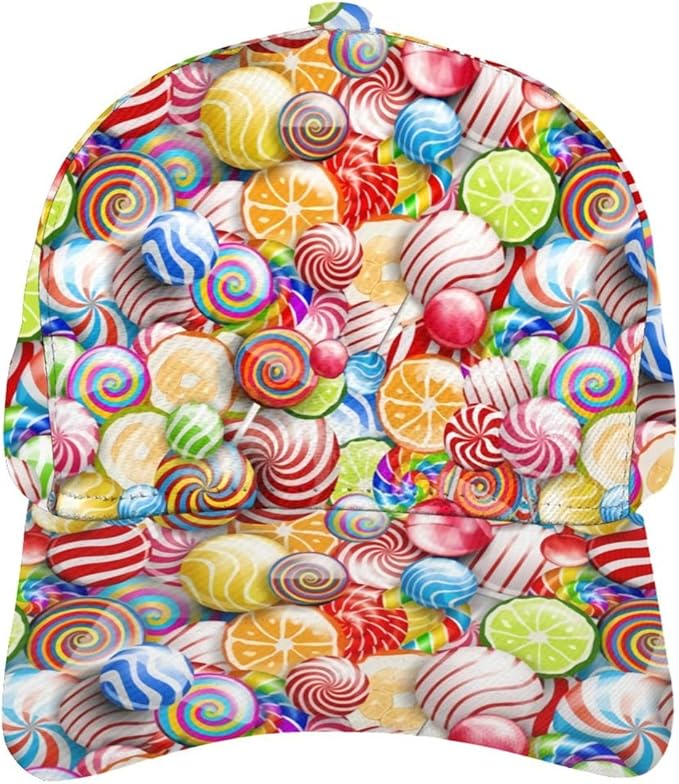 Pastel Cornflowers Floral Baseball Cap Dad Hats All-Over Print Fashion Accessory 100% Polyester Adjusts to Fit Most