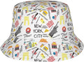Cartoon Bucket Hat Summer Beach Travel Sun Hat Packable Fisherman Cap for Men Women