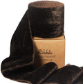 Ribbli Dark Brown Velvet Ribbon 2 Inch Handmade Frayed Vintage Christmas Ribbon for Gift Wrapping Christmas Tree Ornament Wreath Craft Home Decor -3 Yards