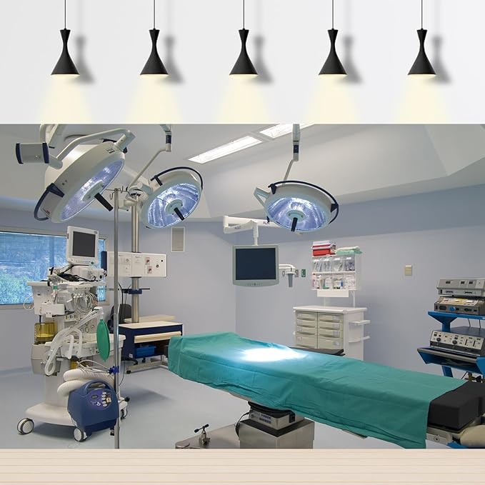 Hospital Backdrop Modern Operating Room Backdrop Doctor Surgery Anesthesia Bed Sickbed Medical Equipment Photo Background for Doctor Nurse Operating Room Background Portrait Studio Props 15x10ft