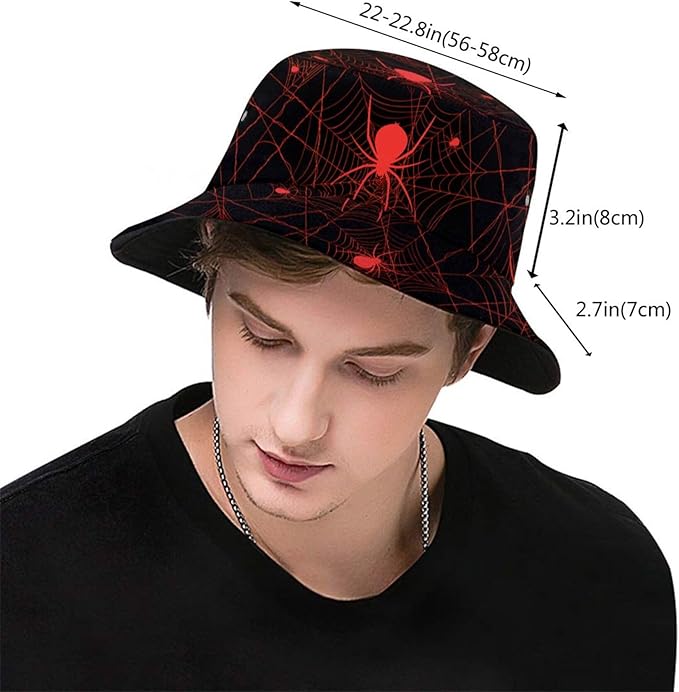 Bucket Hat for Women Men Funny Halloween Hats Packable Outdoor Fisherman Hats Caps Unisex
